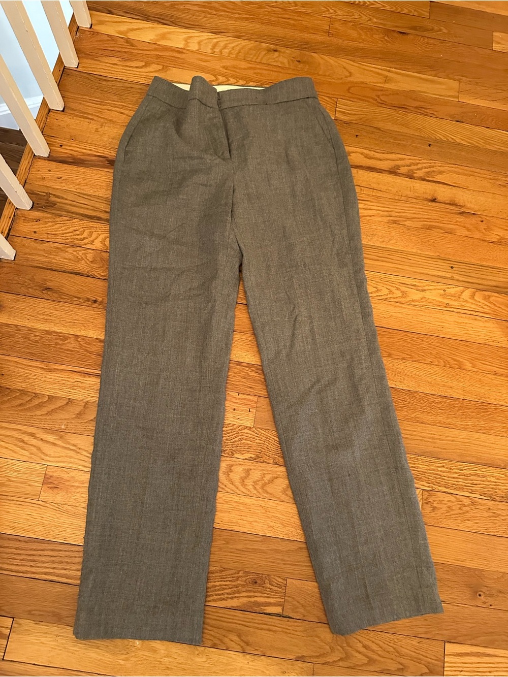 J.Crew gray straight legged pants